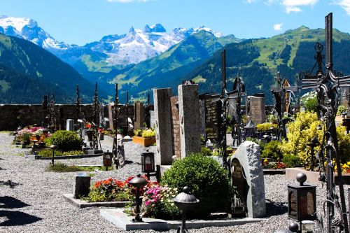 cemetery landscape graves