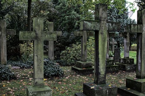 cemetery graves cross