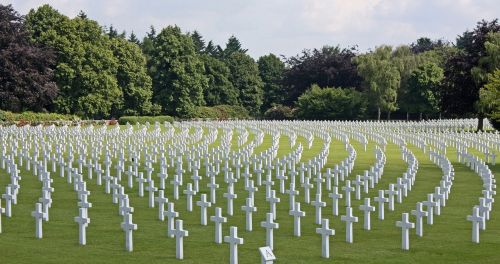 cemetery crosses graves