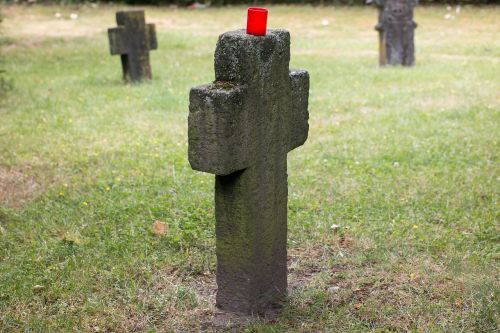 cemetery tombstone cross