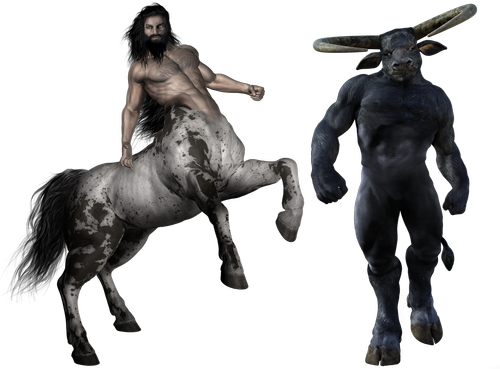 centaur  minotaur  monster