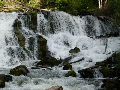 centennial falls rushing water