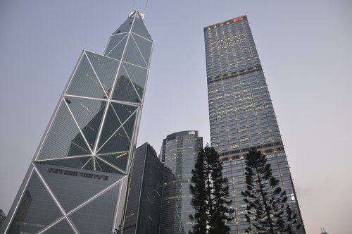 central  hong kong  twilight