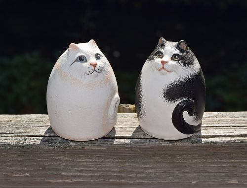 ceramic cats handmade art