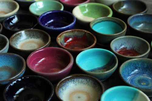 ceramics bowls colorful