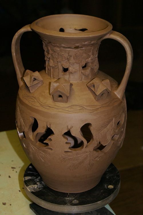 ceramics clay pitcher