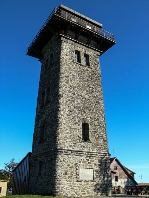 čerchov short čerchov tower summit