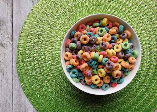 cereal  fruit loops  colorful