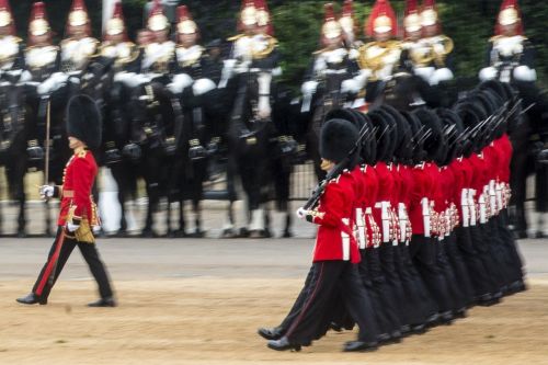 ceremony military parade trooping the colour