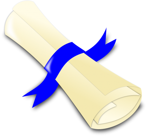 certificate ribbon diploma