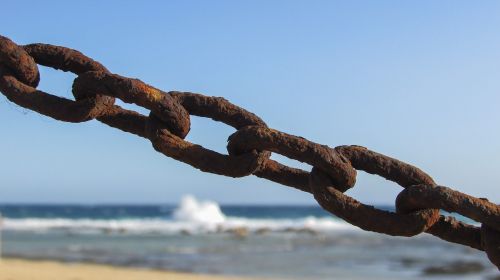 chain rusty metal