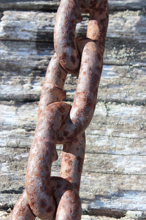 chain rusty chain links