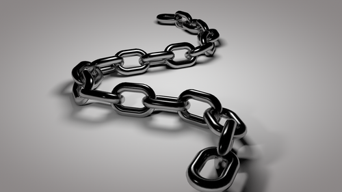 chain  3d chain  metal