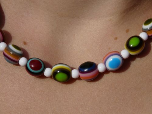 chain necklace colorful