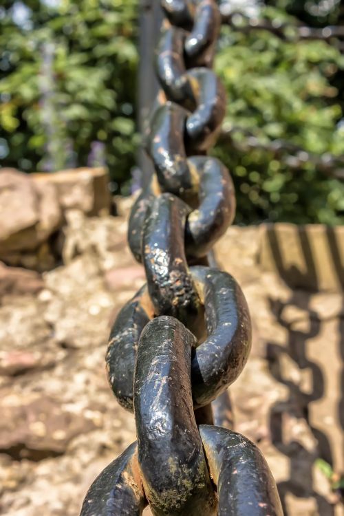chain iron links of the chain