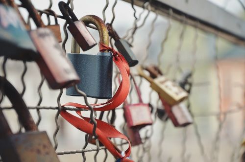 chain link fence locks locked
