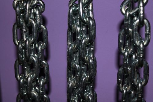 chains purple metal