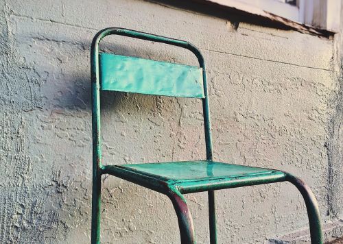 chair metal furniture