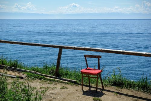 chair baikalsee view