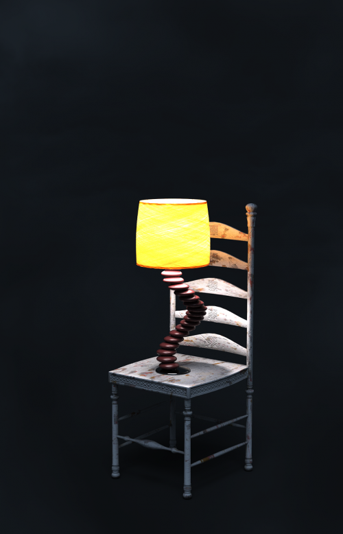 chair lamp old