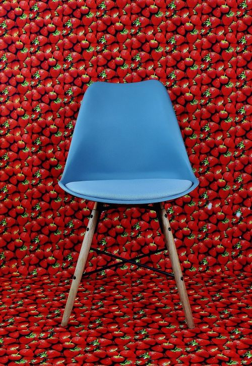 chair background modern strawberries