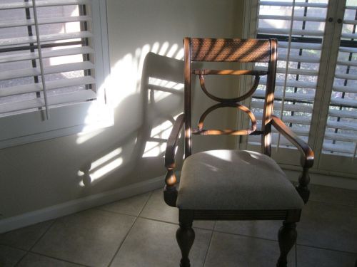 chair light sunlight