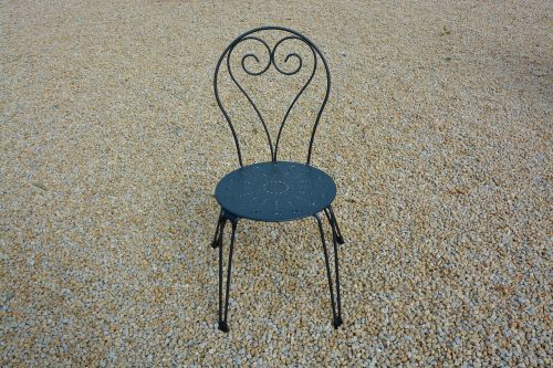 chair wrought iron relaxation