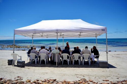 chair beach sea