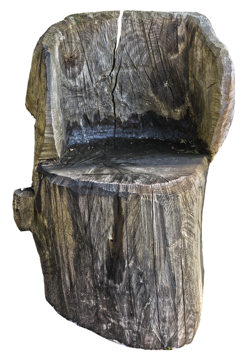 chair  seat  log