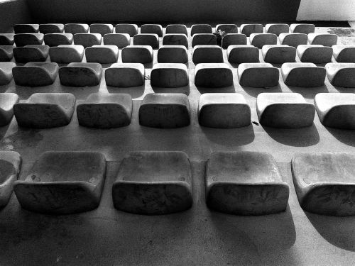 chair seats black and white