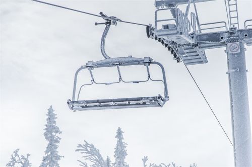 chairlift winter snow