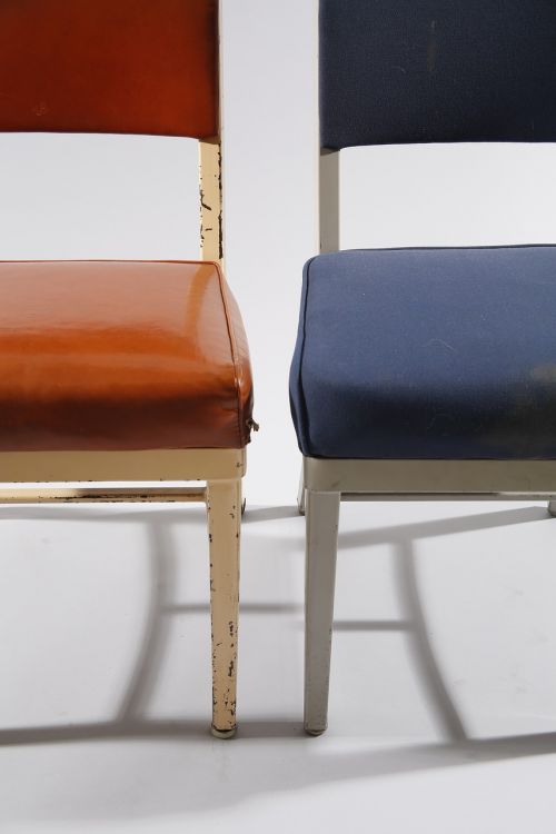 chairs blue orange