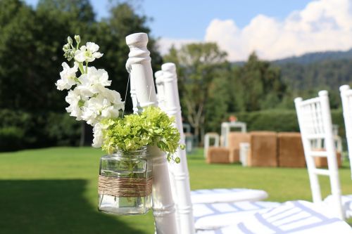 chairs garden wedding