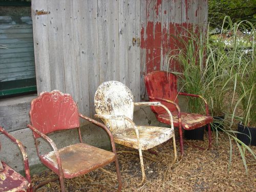 chairs old rustic