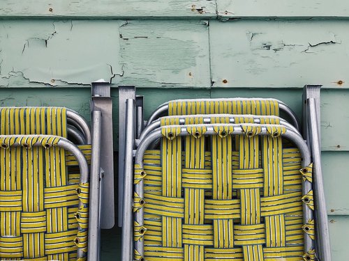 chairs  cottage  beach