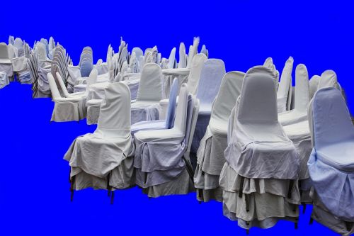 chairs blue white