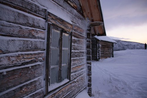 chalet  snow  lapland