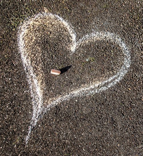 chalk heart love