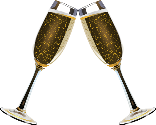 champagne clink glasses alcohol