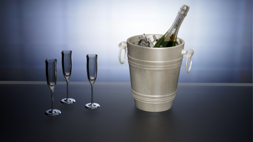 champagne sparkling wine 3d