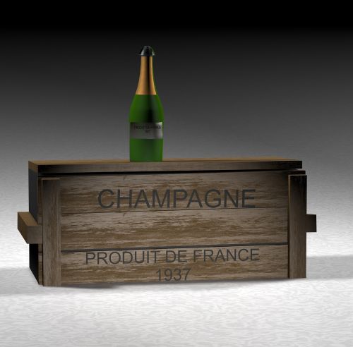 champagne bottle box