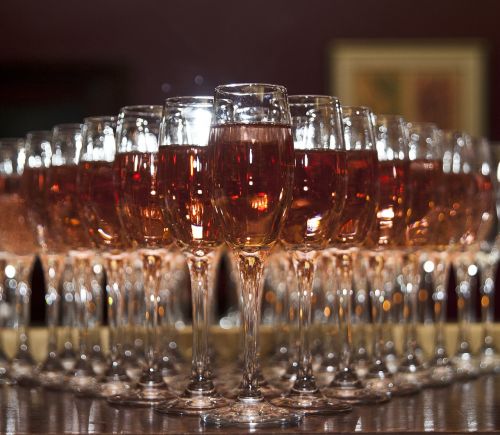 champagne glasses celebration
