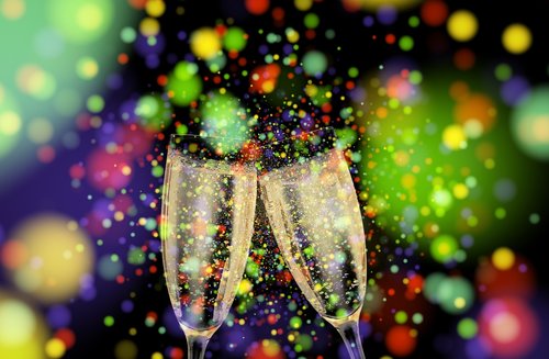 champagne  champagne glasses  colorful