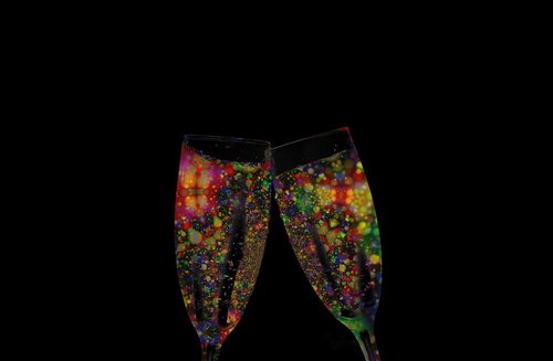 champagne  champagne glasses  colorful