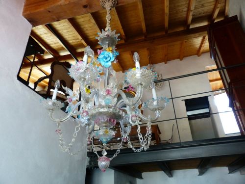 chandelier living room interior