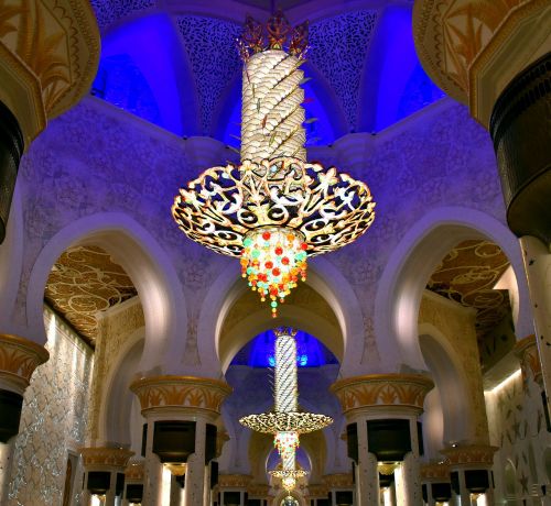 chandelier sheikh zayed mosque abhu dhabi