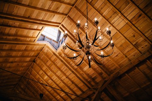 chandelier wood architecture
