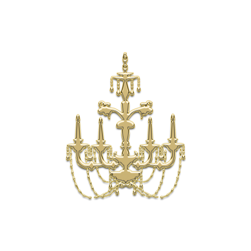 chandelier gold vintage