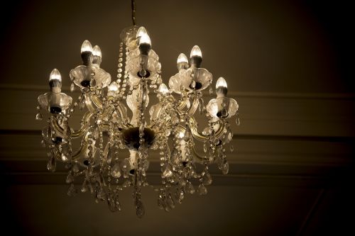 chandelier wedding gold