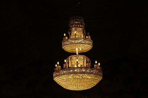 chandelier  lowlights  black